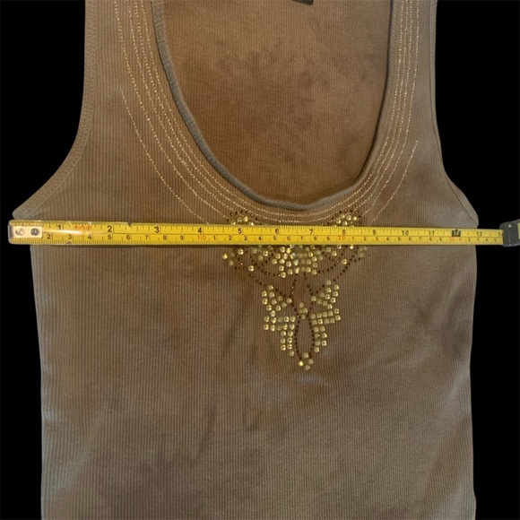 Two Tank Tops Together or Not Tie Die Boho & Rocker Embellished Statement Top S - Picture 10 of 14